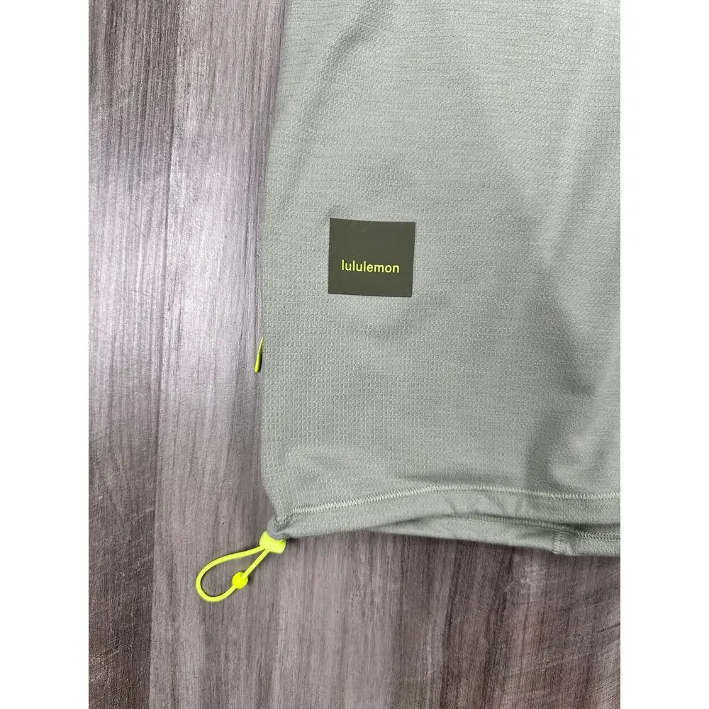 Lululemon Lightweight Cinched Hem Hiking Tee Green — Size 10